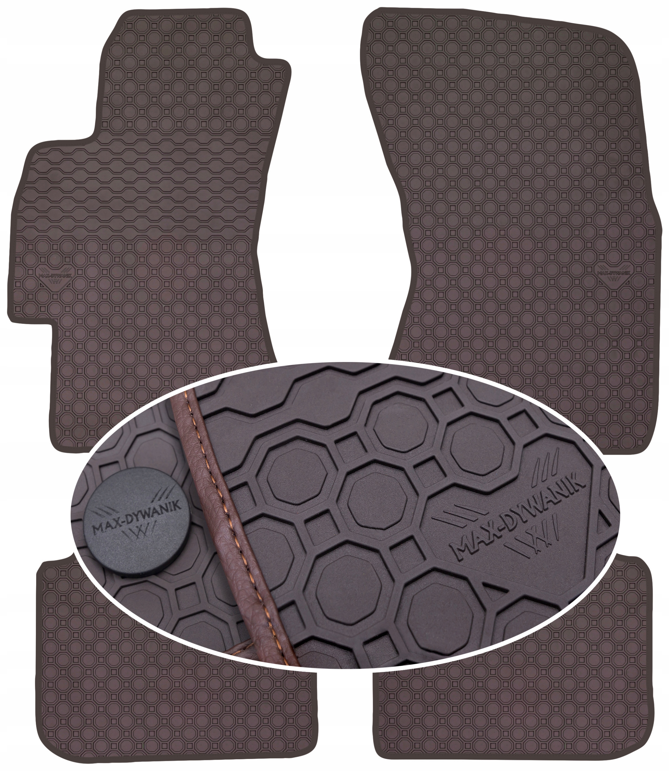 Subaru Impreza III 2007-2011 Koberce Hnedé