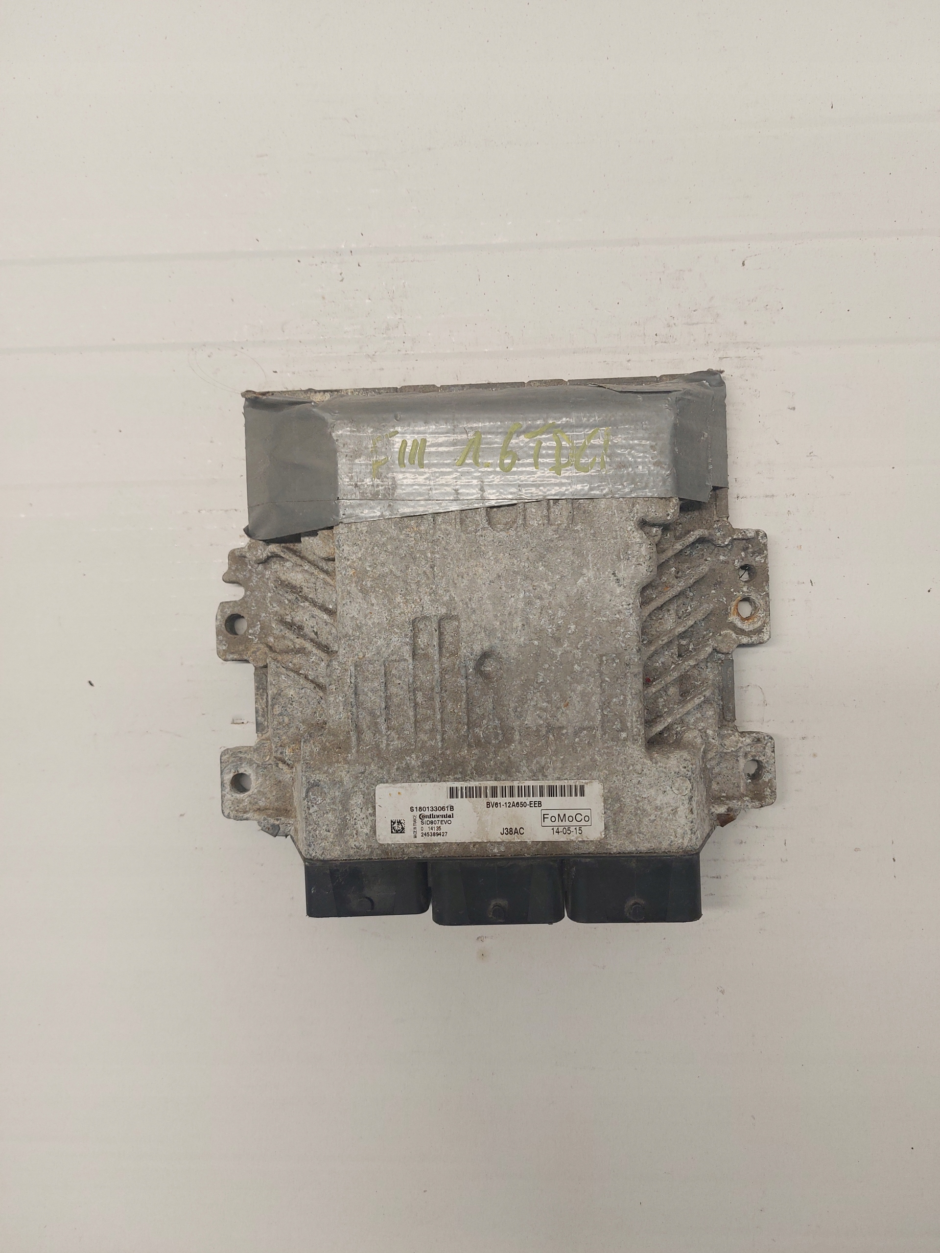 control unit of the engine FORD FOCUS 1.6 TDCI BV61-12A650-EEB