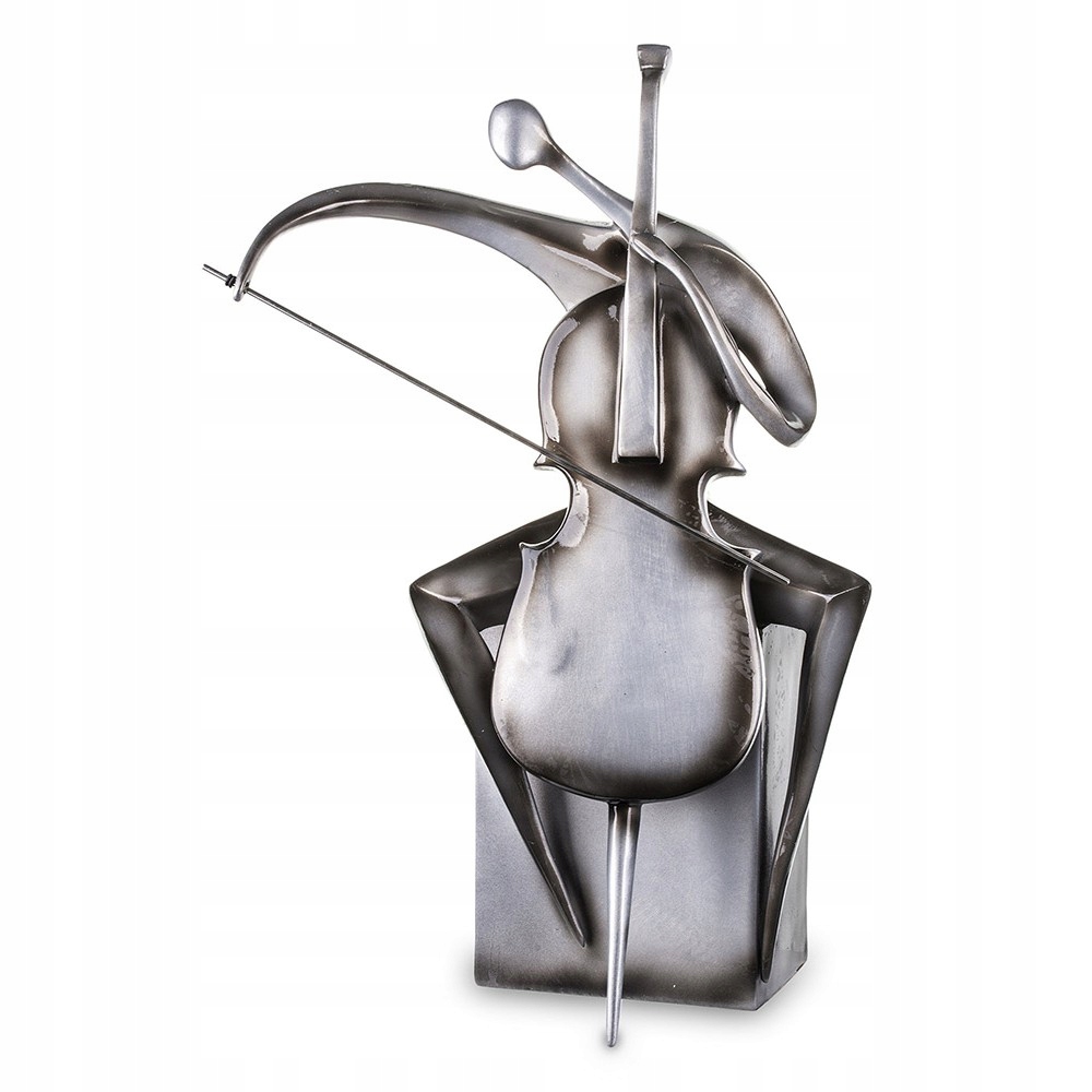

Figurka Wiolonczelista 45cm Srebrna Wiolonczela 40