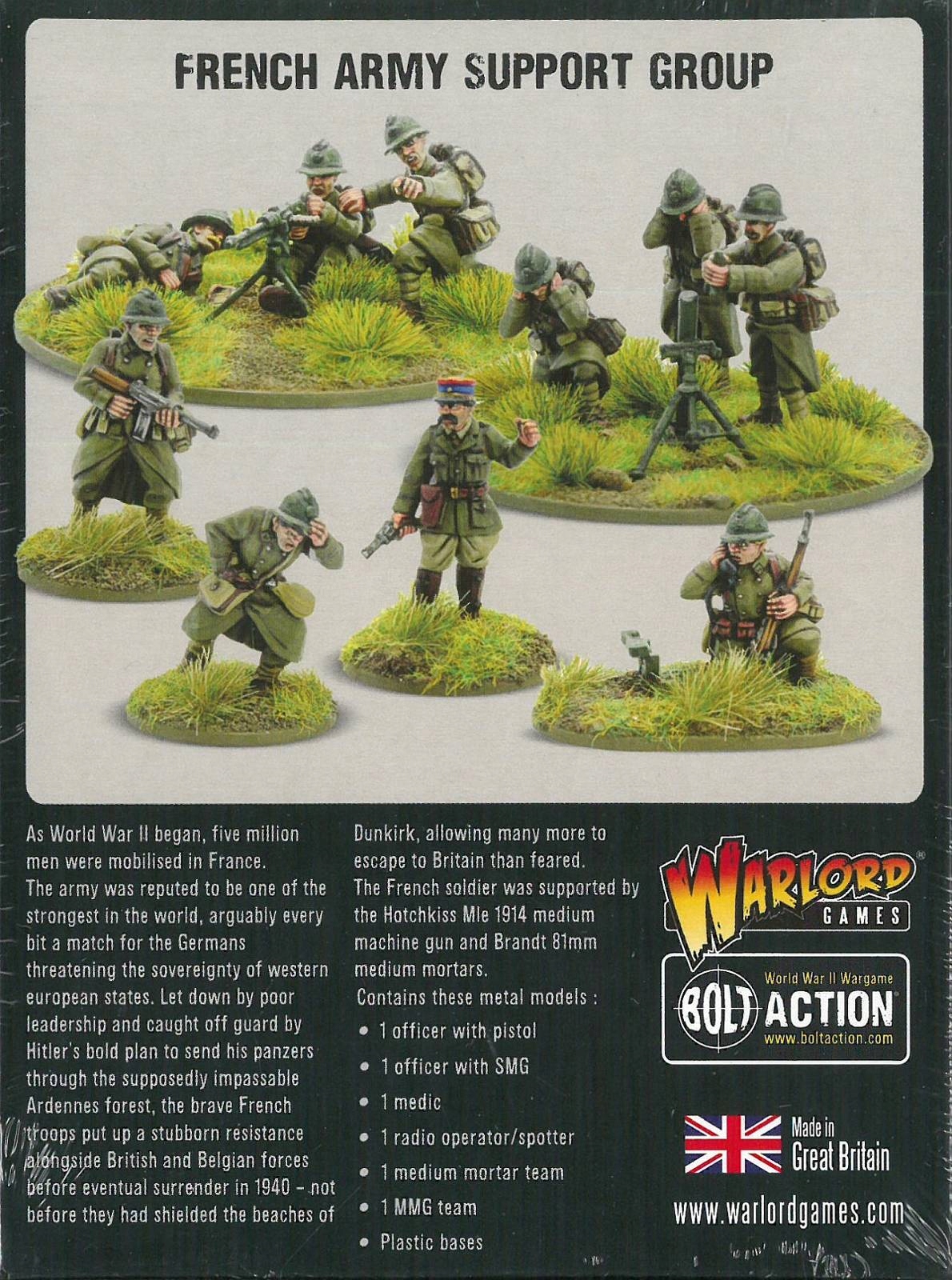 Bolt Action WWII French Army Support Group System Bolt Action