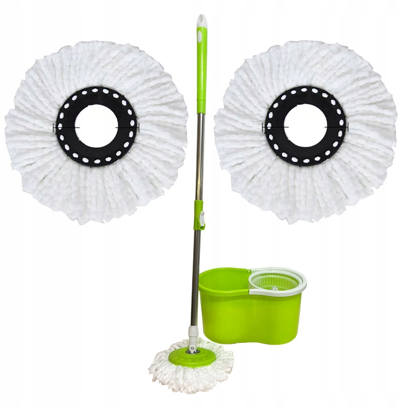 Magický rotační Mop 2 Vložky Kbelík Odšťavňovač