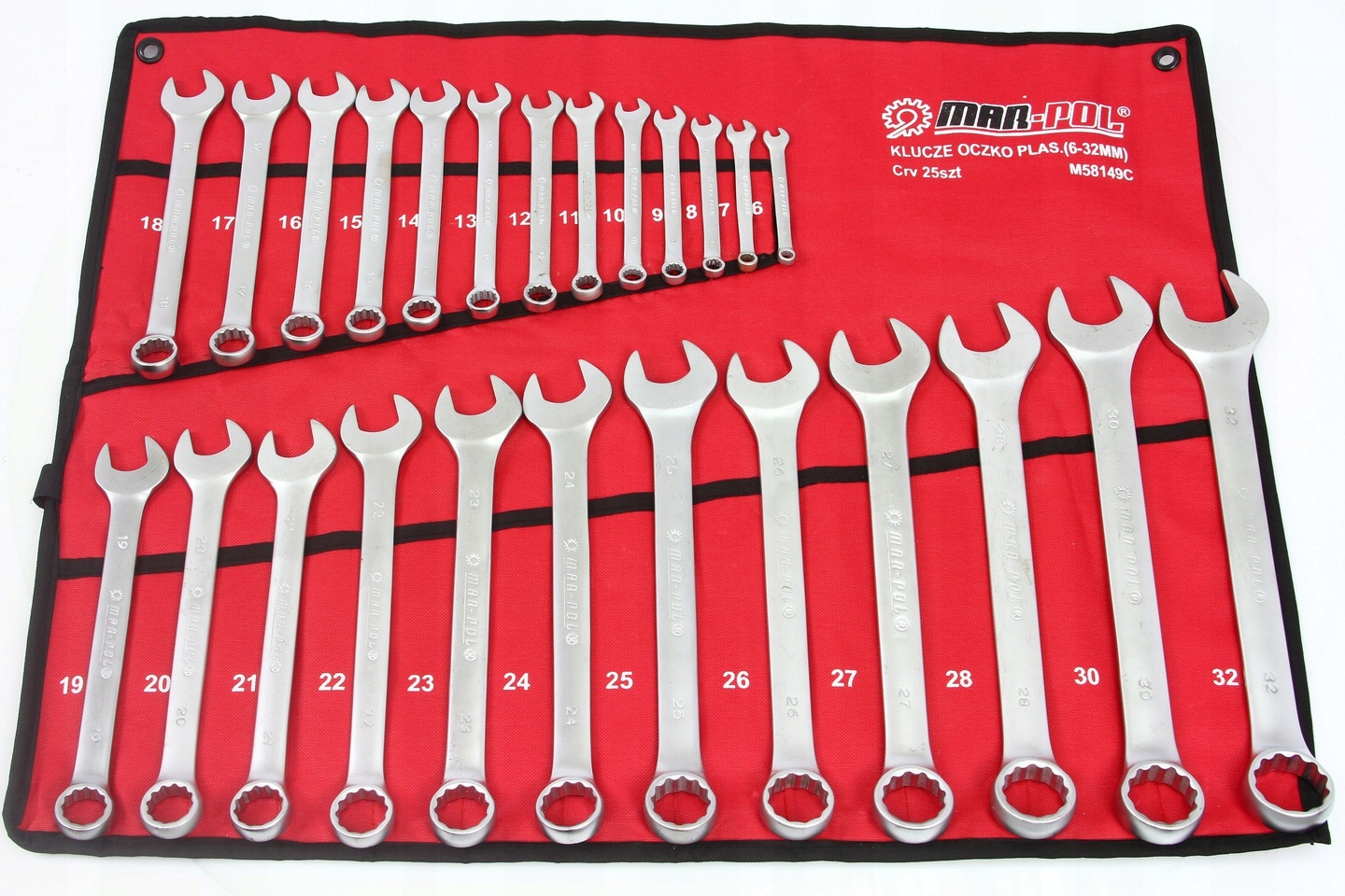 6-32mm 25PCS плоские ключи набор пелерина