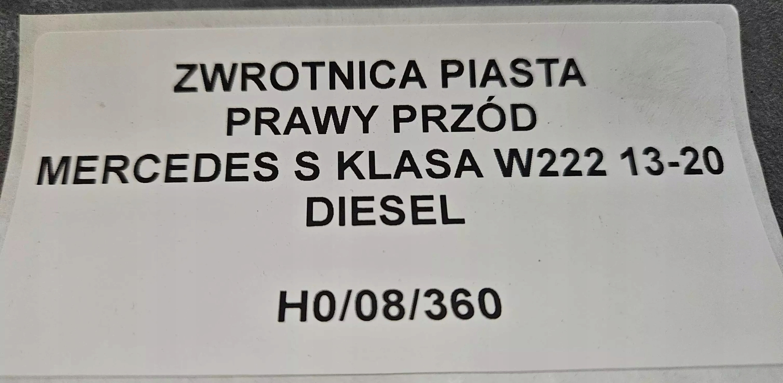 otoč čepu pravý předek S KLASA W222 4 MATIC