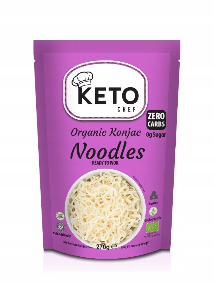 Levně 6X Těstoviny Konjac Noodles do woku shirataki Bio 270 g Keto Bez zápachu