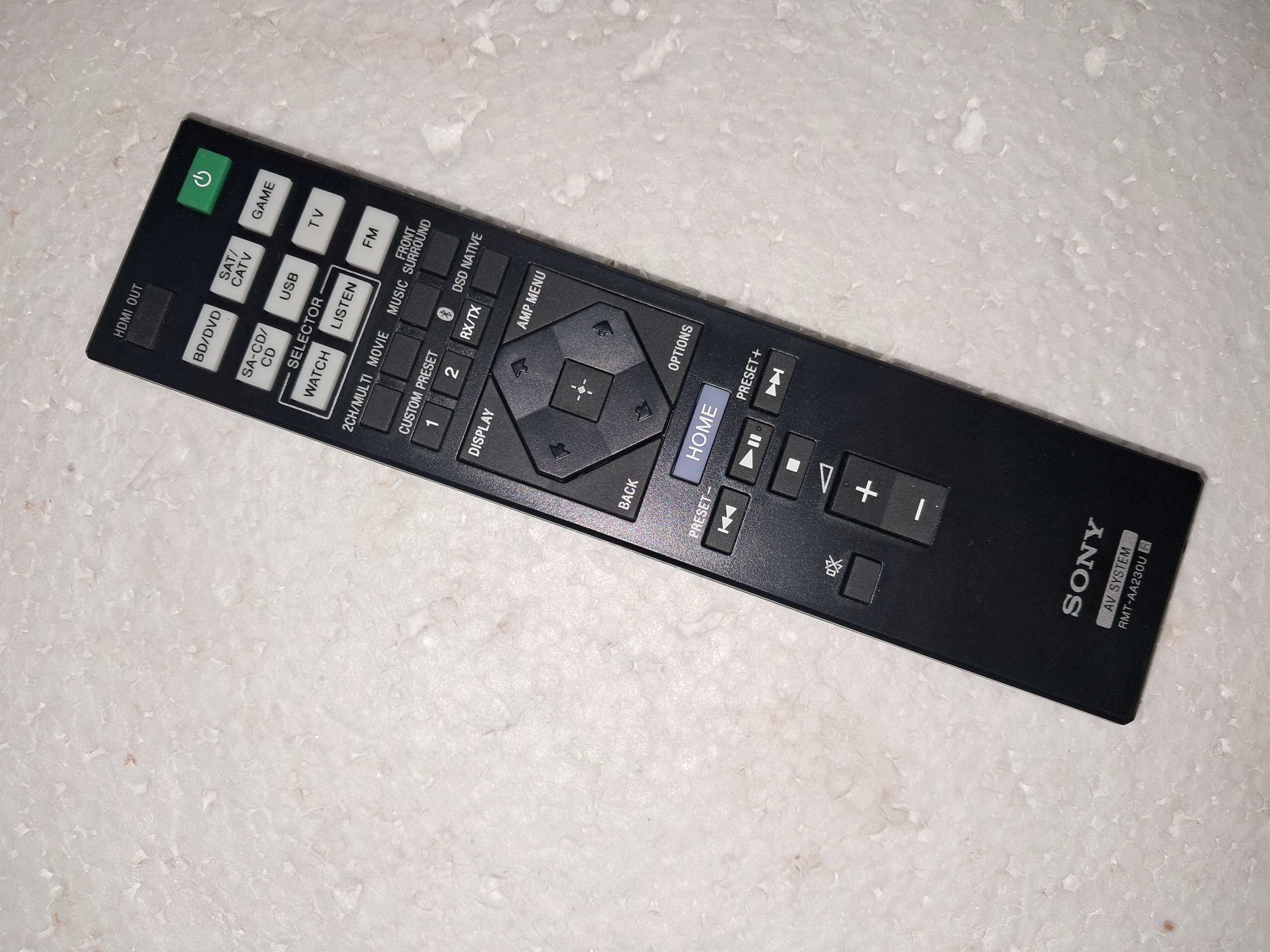 Dálkový Ovladač Av Systém Sony RMT-AA230U