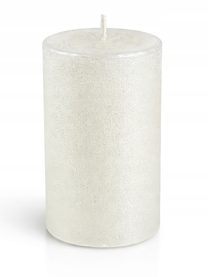 Świeca dekoracyjna walec – biała,10 cm,Ø 6,8 cm, czas palenia 36h