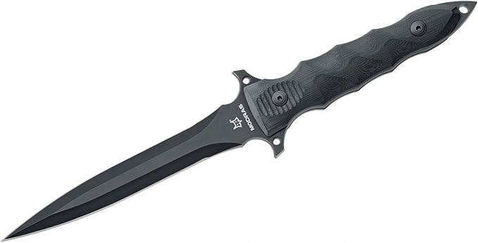 Nože Nůž Fox Knives Military Division Modras Black 02FX007 Pouzdro