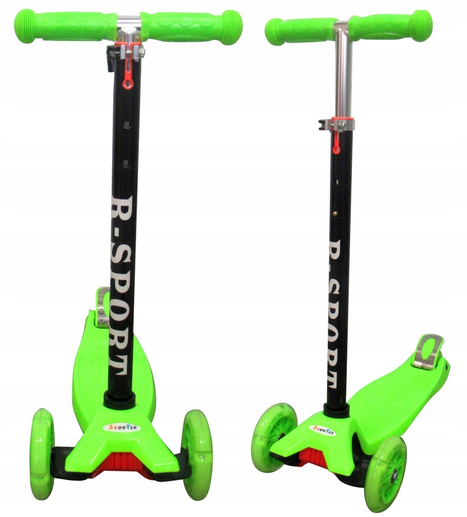 Hulajnoga Balansowa Trójkołowa Stabilna Koła Led