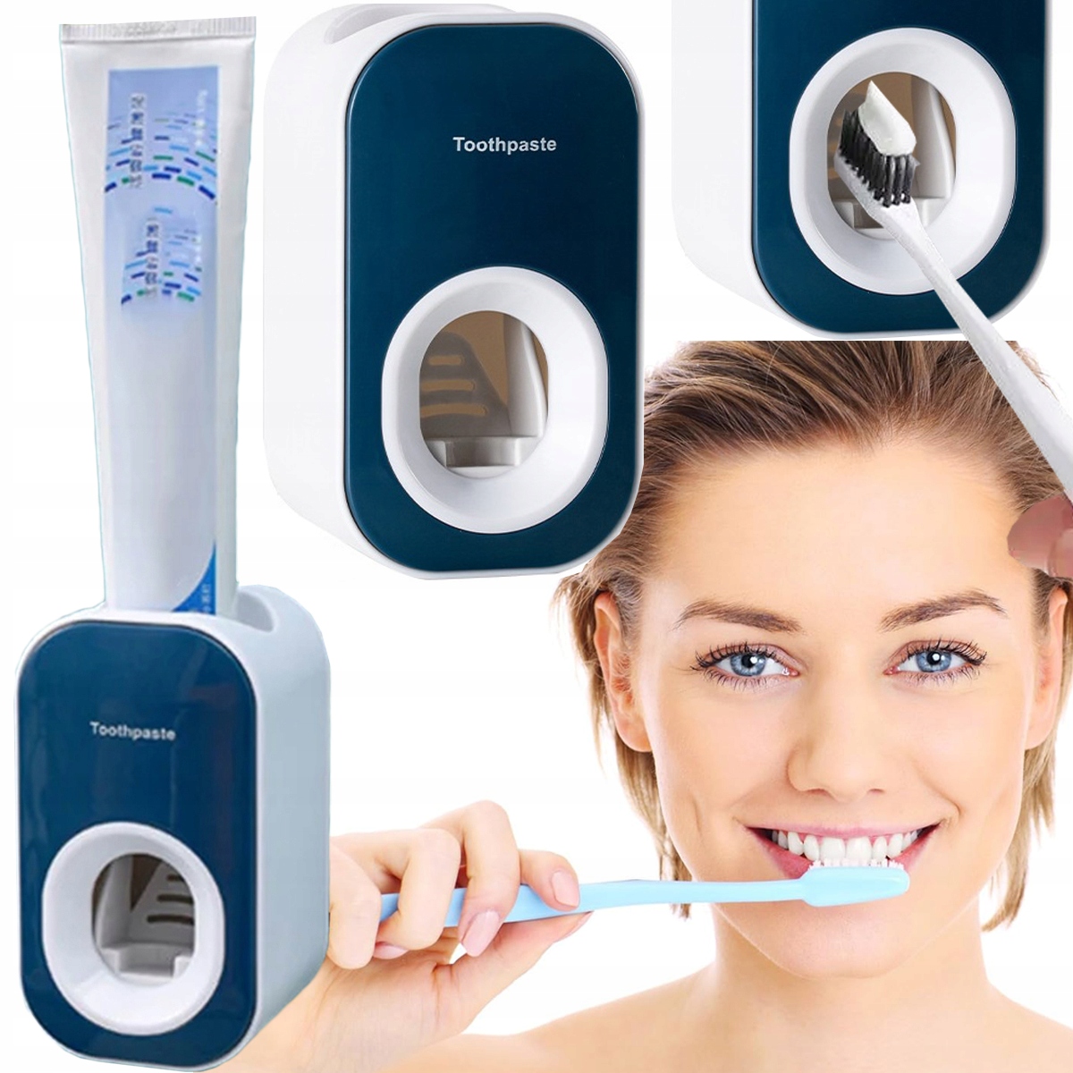 DOZOWNIK PASTY DO ZĘBÓW WYCISKARKA UCHWYT NA PASTĘ WYCISKACZ AUTOMATYCZNY