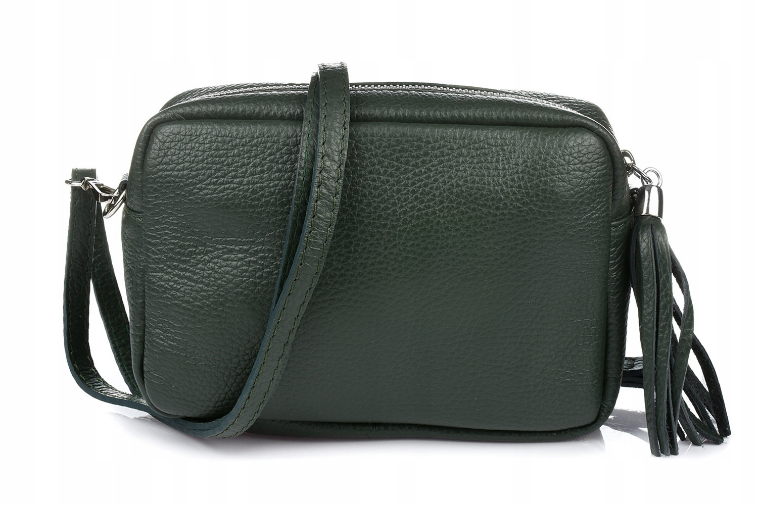 

Torebka damska listonoszka skórzana z frędzlem