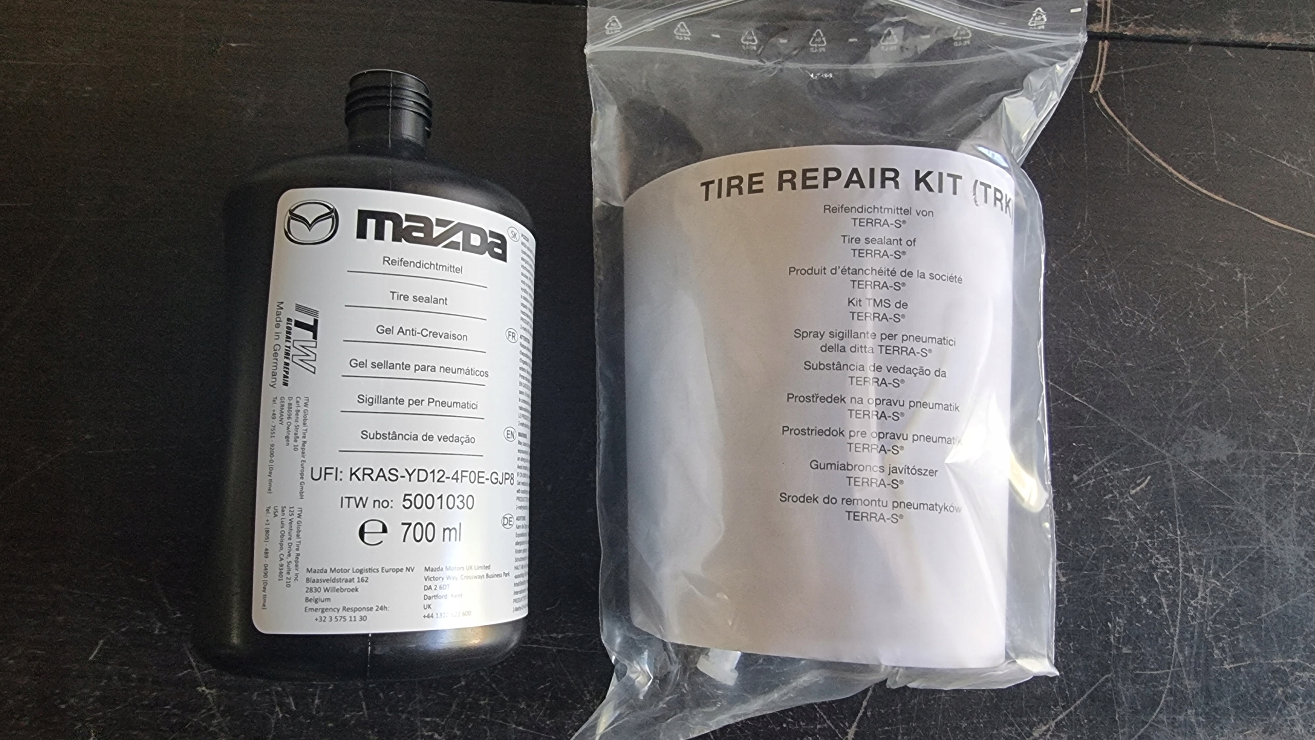 Комплект для ремонта колес Mazda 4100lp010