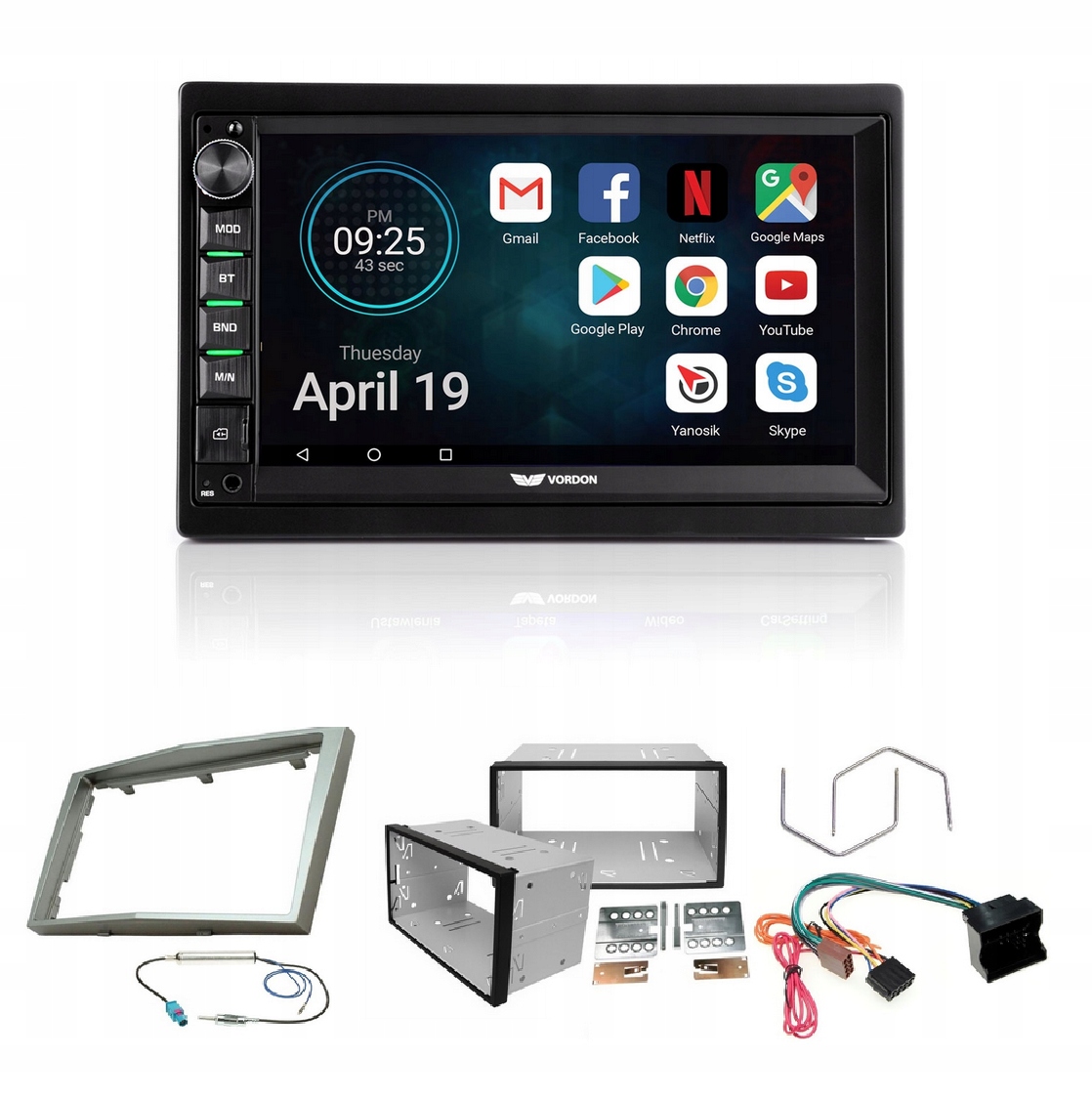 Vordon AC-8290 Rádio CarPlay Bluetooth Opel Astra H Corsa D Cúvacia kamera