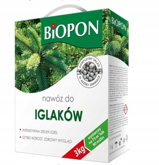 

Biopon Nawóz Do Iglaków 3KG Długo Działający
