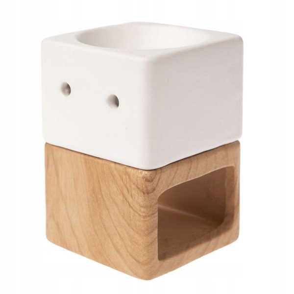

Kominek na wosk olejek zapachowy ceramiczny biały