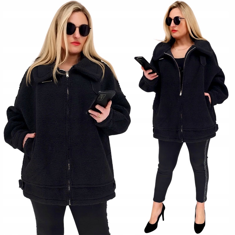 Teplý Přechodný Módní Dámský Kožíšek Bunda Límec Beránek 50