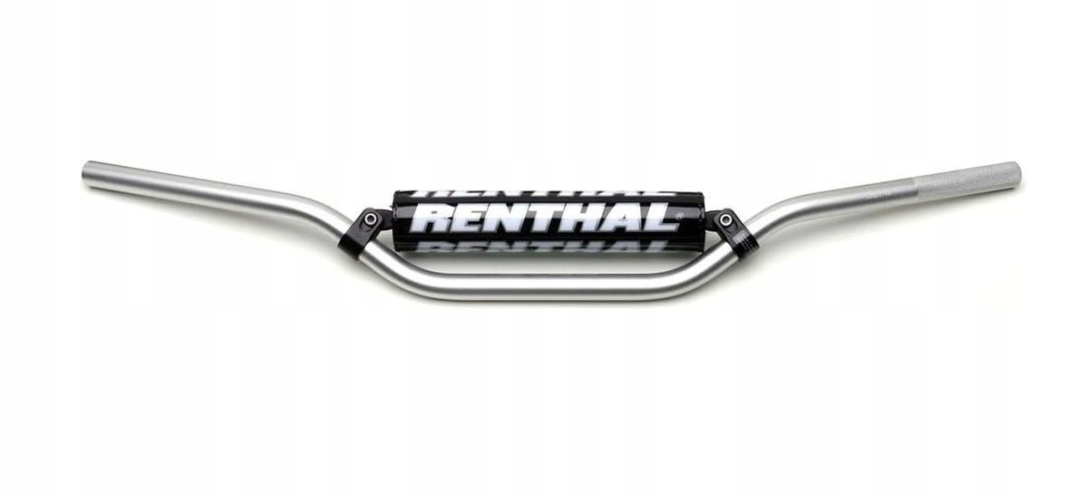 Renthal Volant 7/8 Palca (22 MM) MX Handlebar Silver Jimmy Button Padded