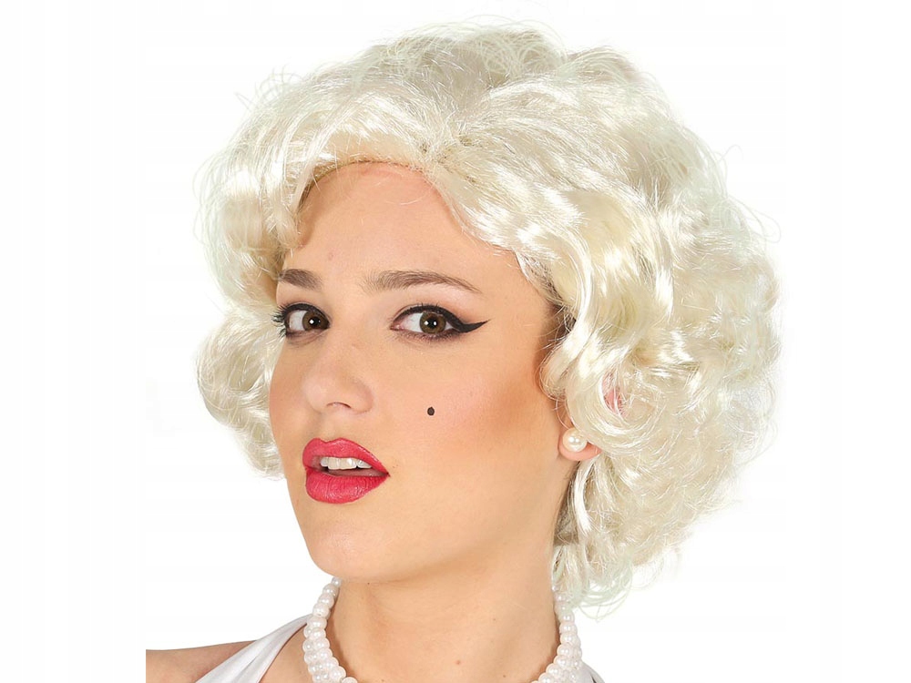 PERUKA KRÓTKA KRĘCONA MARILYN MONROE BLOND