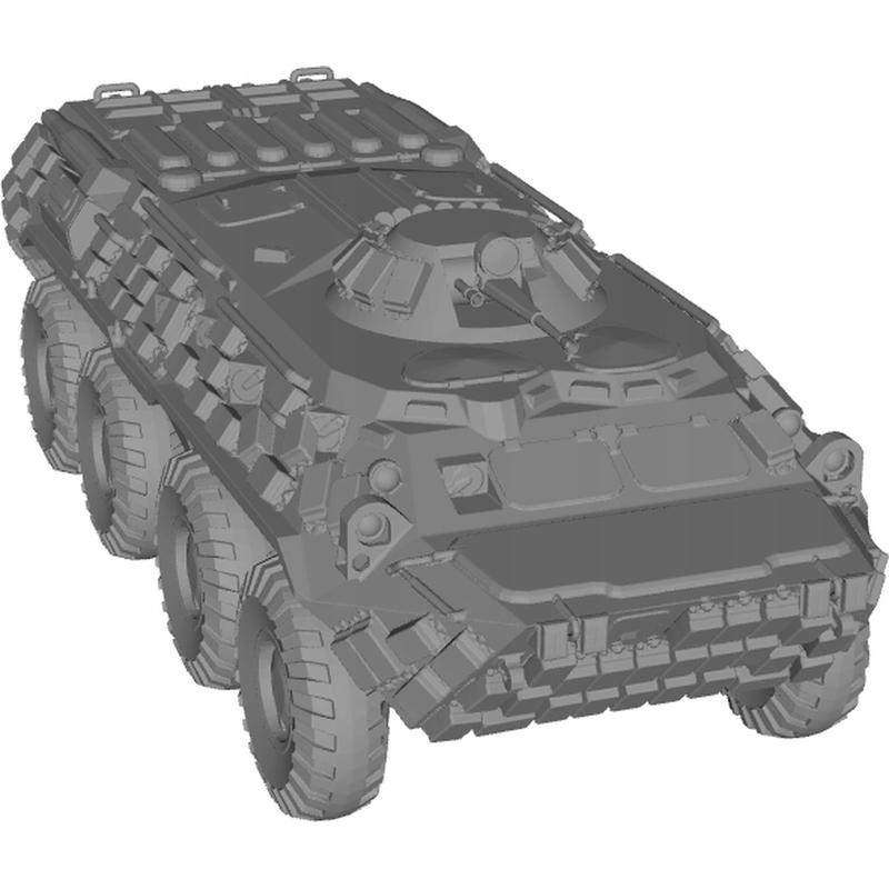 Figurka Btr 80 Obrněný transportér Ruské vozidlo 1:56(28 mm)