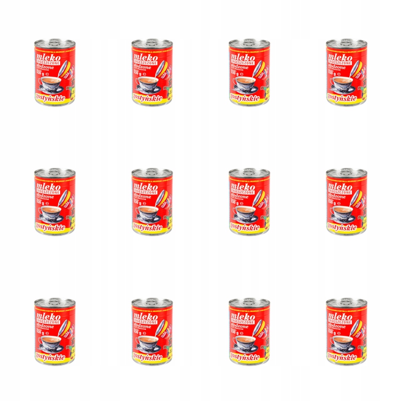Zahuštěné slazené mléko Gostyńské 8% 530 g X12