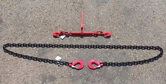 NAPINACZ ŁAŃCUCHOWY ODCIĄG 63 kN 10mm L=3M 6,3t Łańcuch mocujący