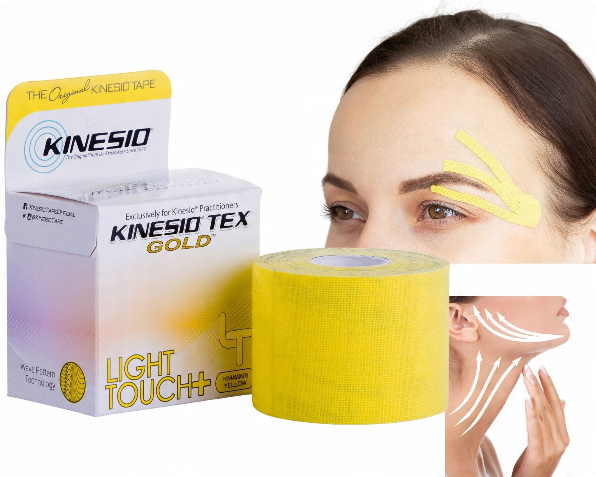 

Taśma tejpy Kinesiotaping twarzy biustu lifting
