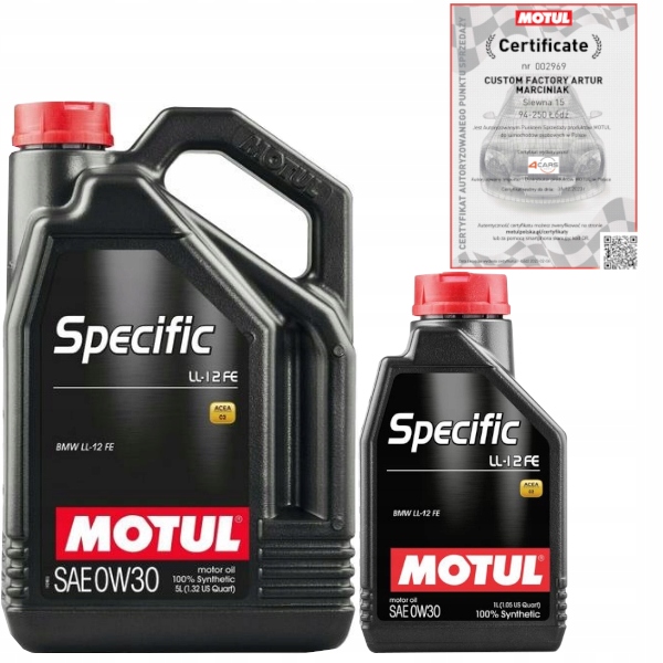 

Motul Specific LL-12 Fe 0W30 Olej Bmw C2 6L