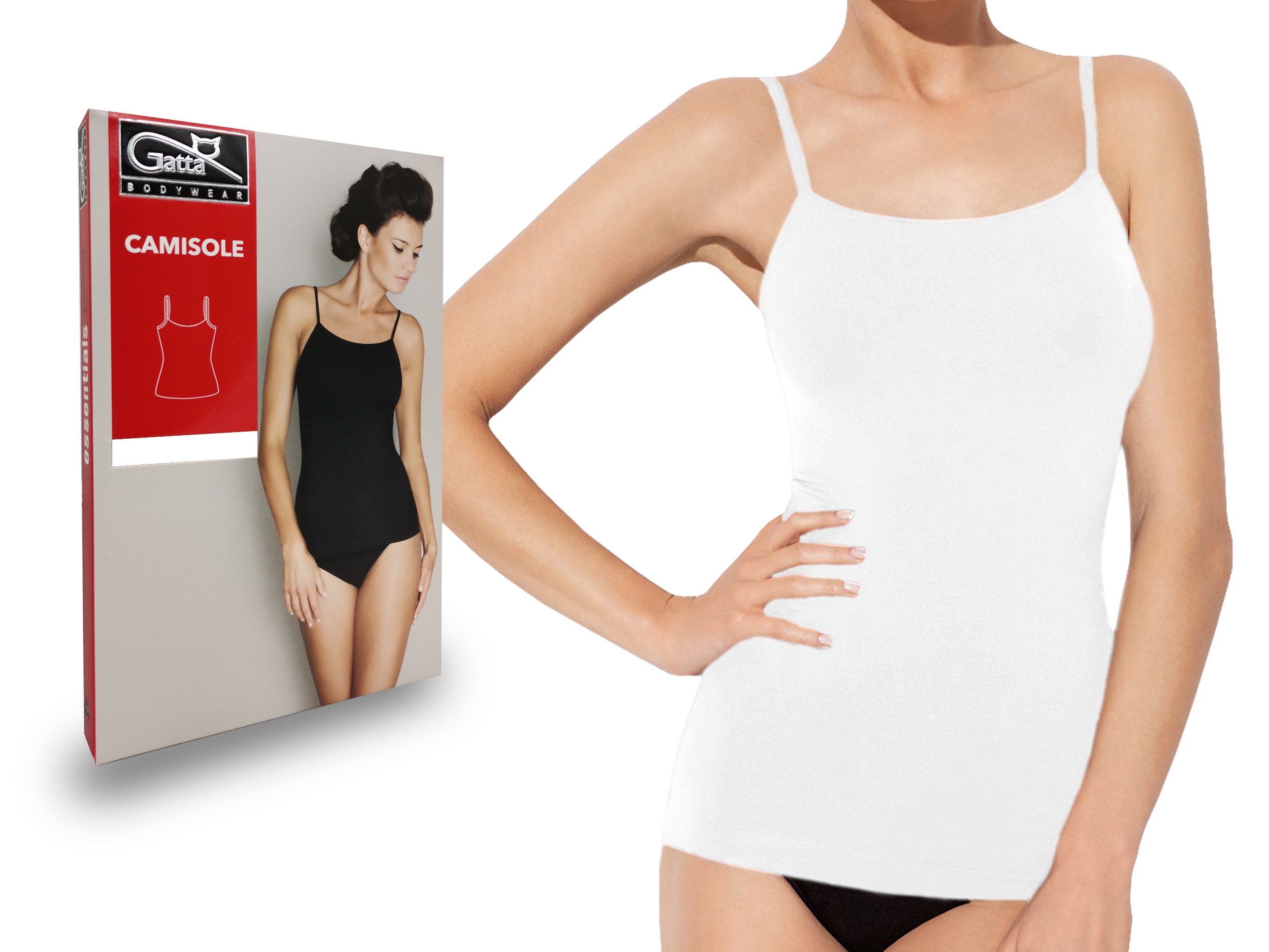 

Koszulka na ramiączkach Gatta Camisole, biała, XL