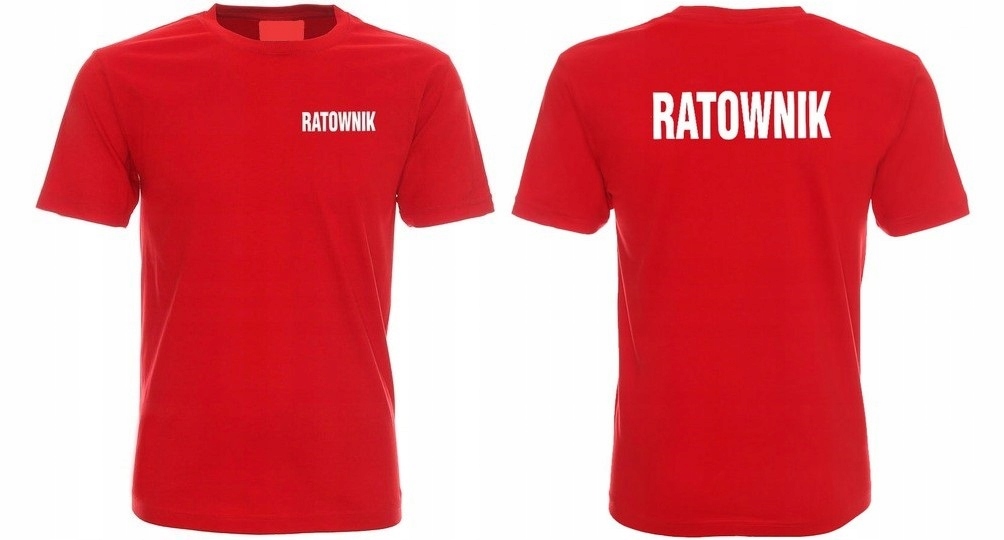 RATOWNIK STRAŻ T-shirt KOSZULKA Bawełna r. M