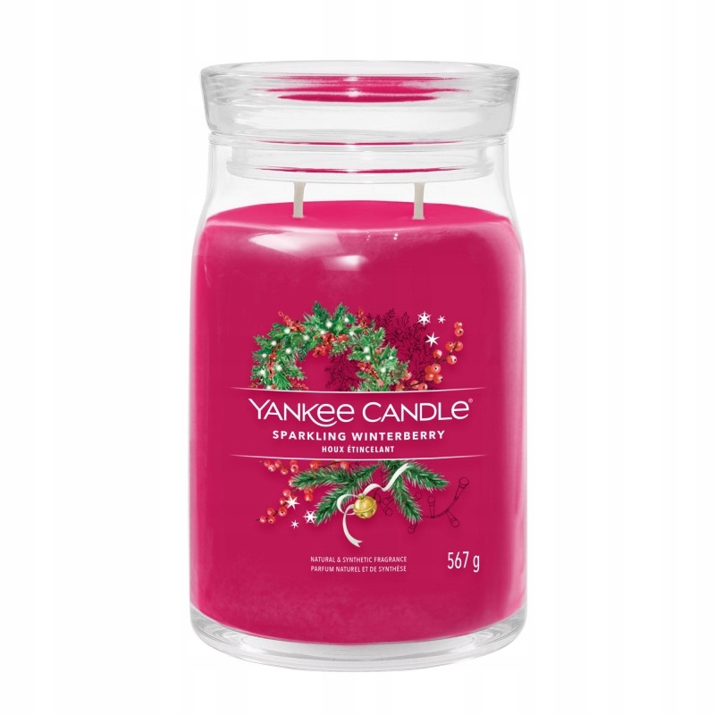 Yankee Candle Sparkling Winterberry velká vonná svíčka 567 g