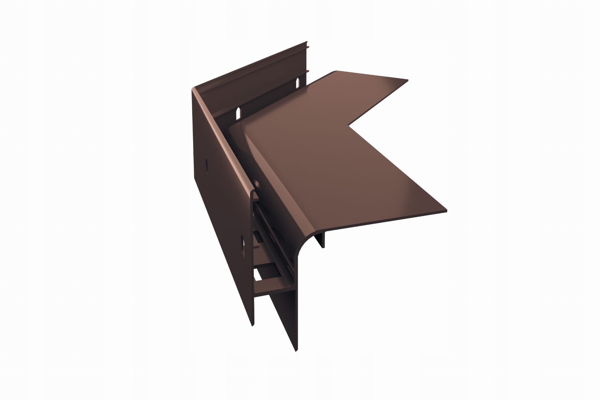 Vnější roh 135" pro profily W30R Plus Renoplast Bronz Ral 8019