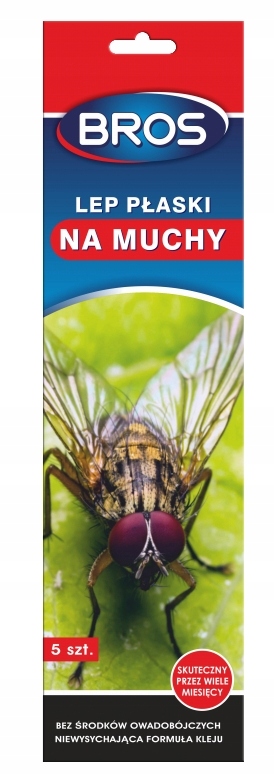 

Bros Lep Na Muchy Płaski 5-PACK