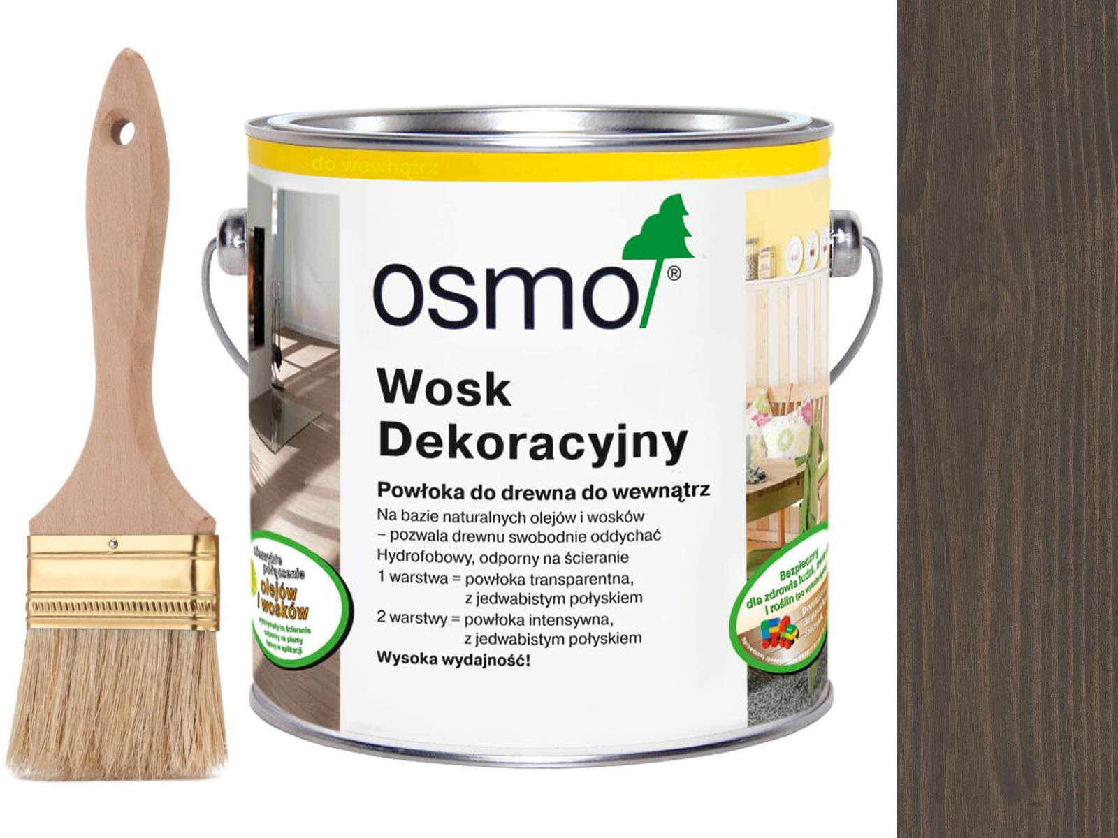 Osmo 3118 dekoratívny vosk Granitový Šedý 2,5L