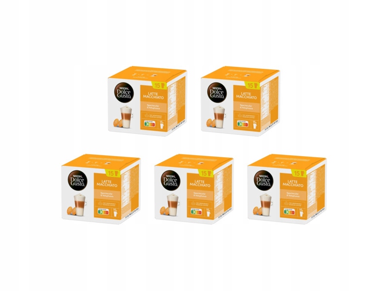 Kapsułki Nescafe Latte Macchiato do ekspresu Nescafe Dolce Gusto 5 x 15 szt