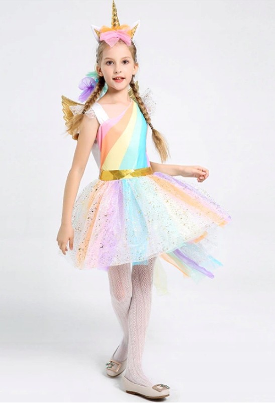 STRÓJ KOSTIUM PRZEBRANIE SUKIENKA SKRZYDŁA S 110cm Stan opakowania oryginalne