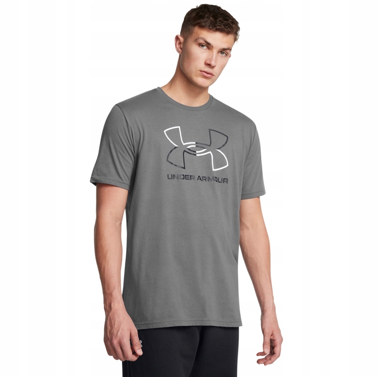 T-shirt sportowy męski koszulka Under Armour Foundation szary L