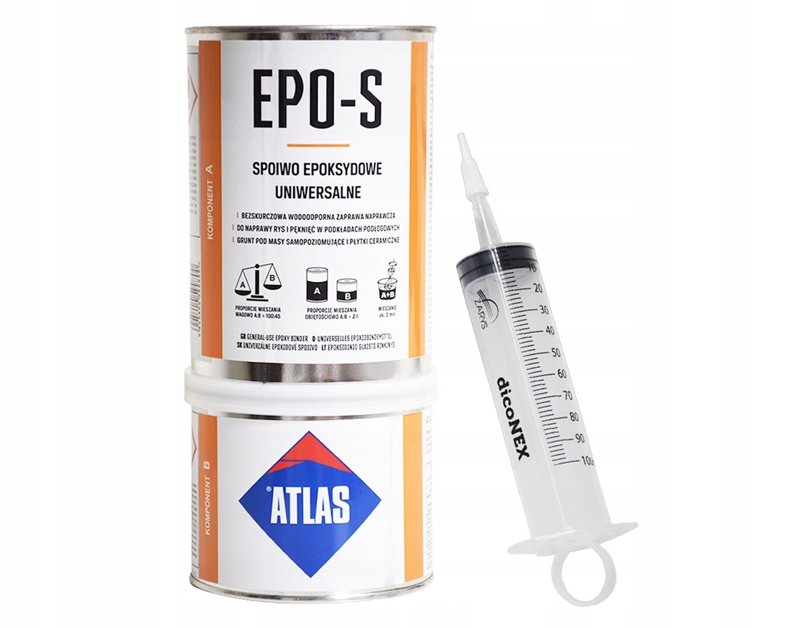 

Atlas Epo-s Żywica Epoksydowa Gruntująca A+b 1KG