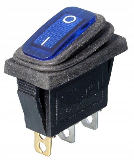 

Przełącznik włącznik hermetyczny niebieski 12V 20A