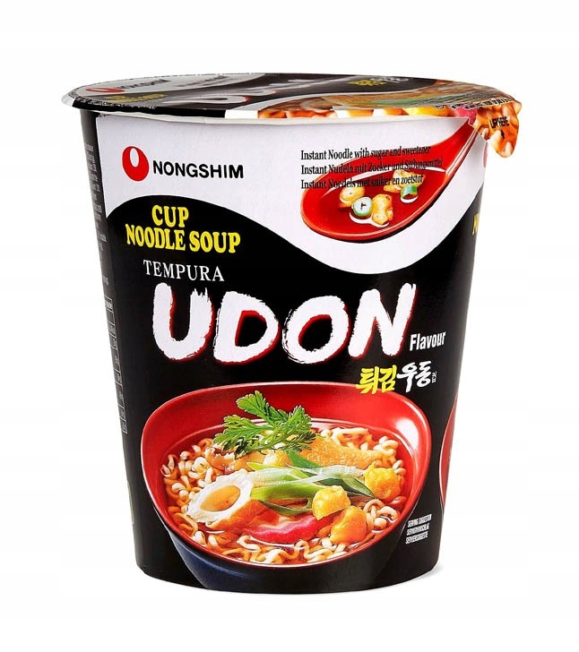 

Zupa instant Udon Tempura mała miska 62g