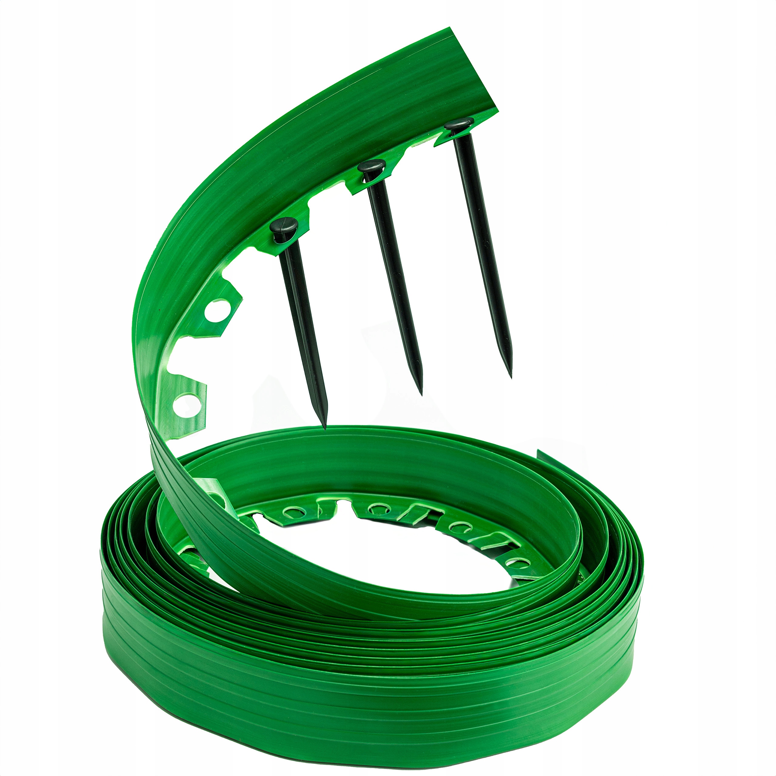 Obrzeże ogrodowe trawnikowe tworzywo sztuczne 30m zielony 4cm kotwy