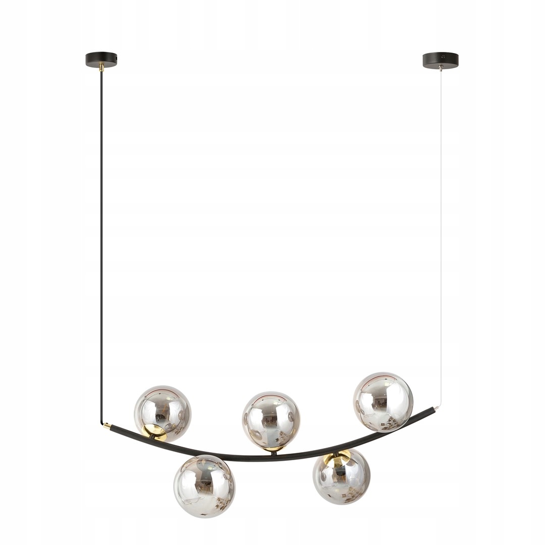 Závěsná lampa Emibig Ritz 5 Bl Grafit 5 světelné body E14