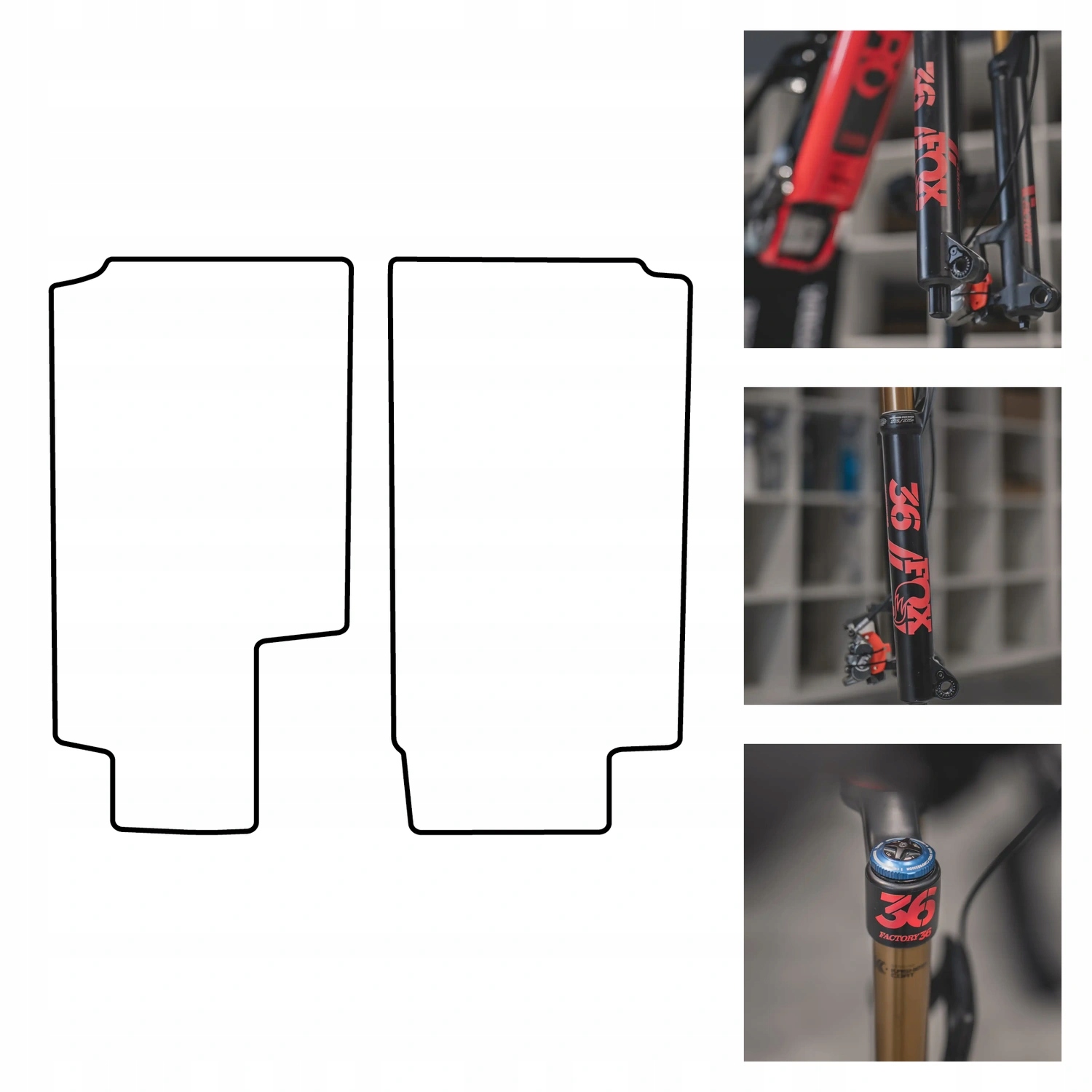 Folia ochronna Mtb mat Amortyzator Fox 36 Factory 29 Samoregenerująca