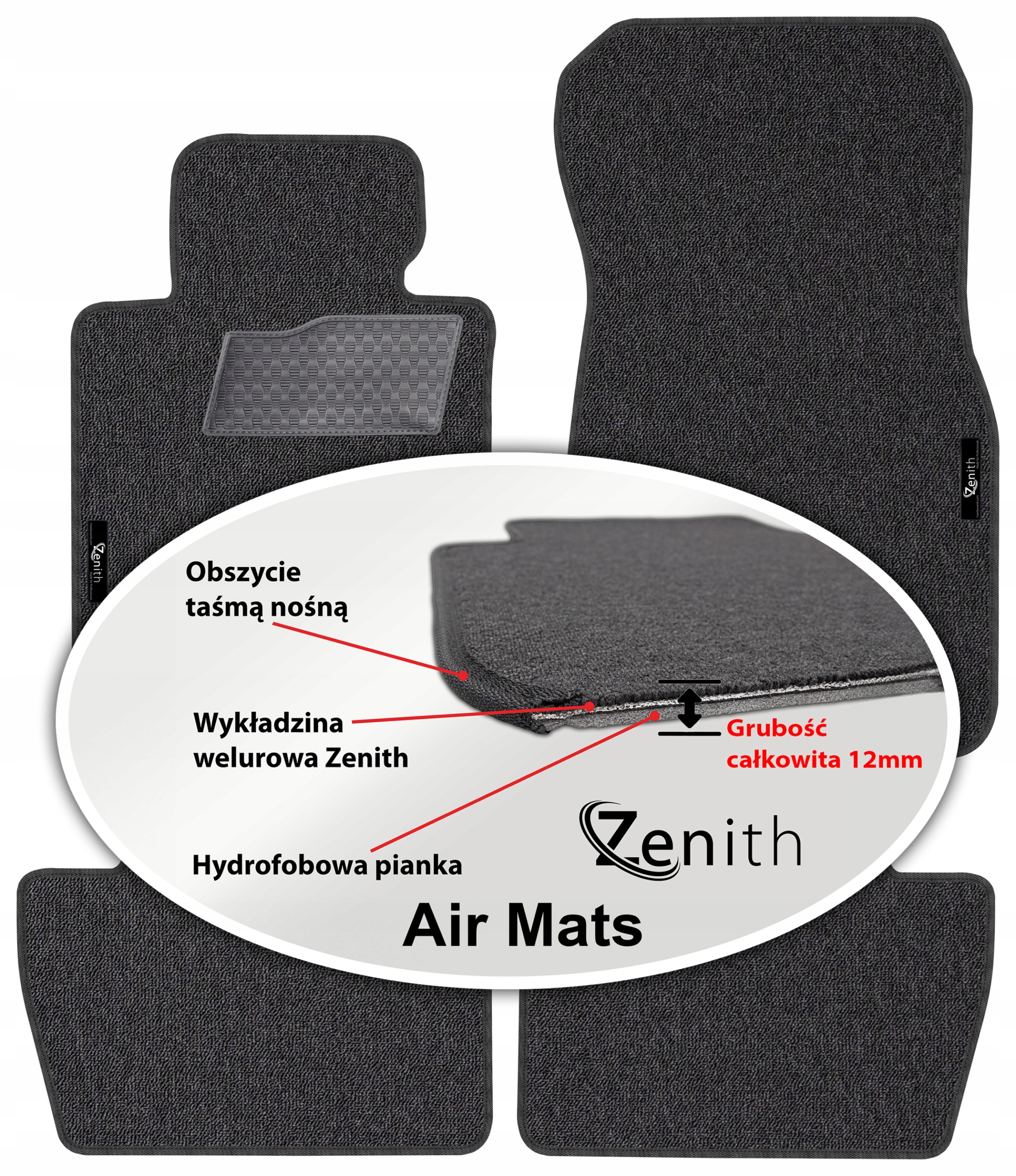 Bmw M4 G82 Coupe 2021 – Velúrové koberčeky do auta Zenith Air Mats