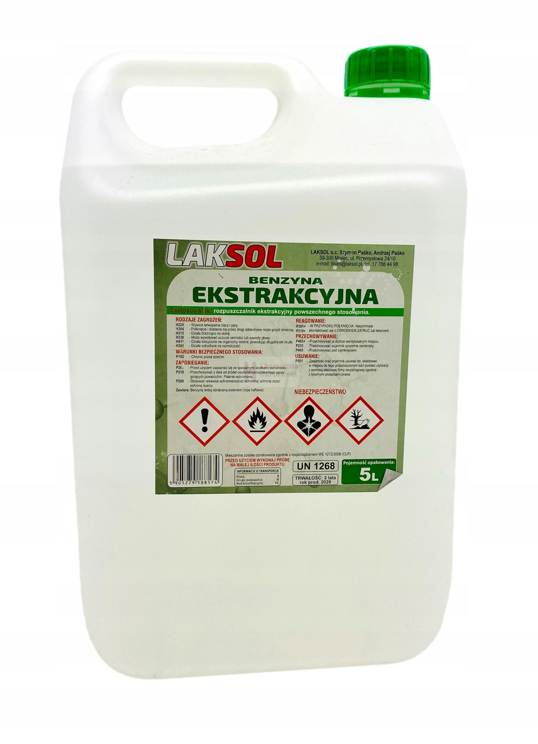 

Benzyna Ekstrakcyjna Premium 5L Niskoaromatyczna