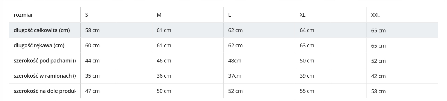 WIOSENNA_Pikowana Dwustronna Przejściówka - S Długość do bioder