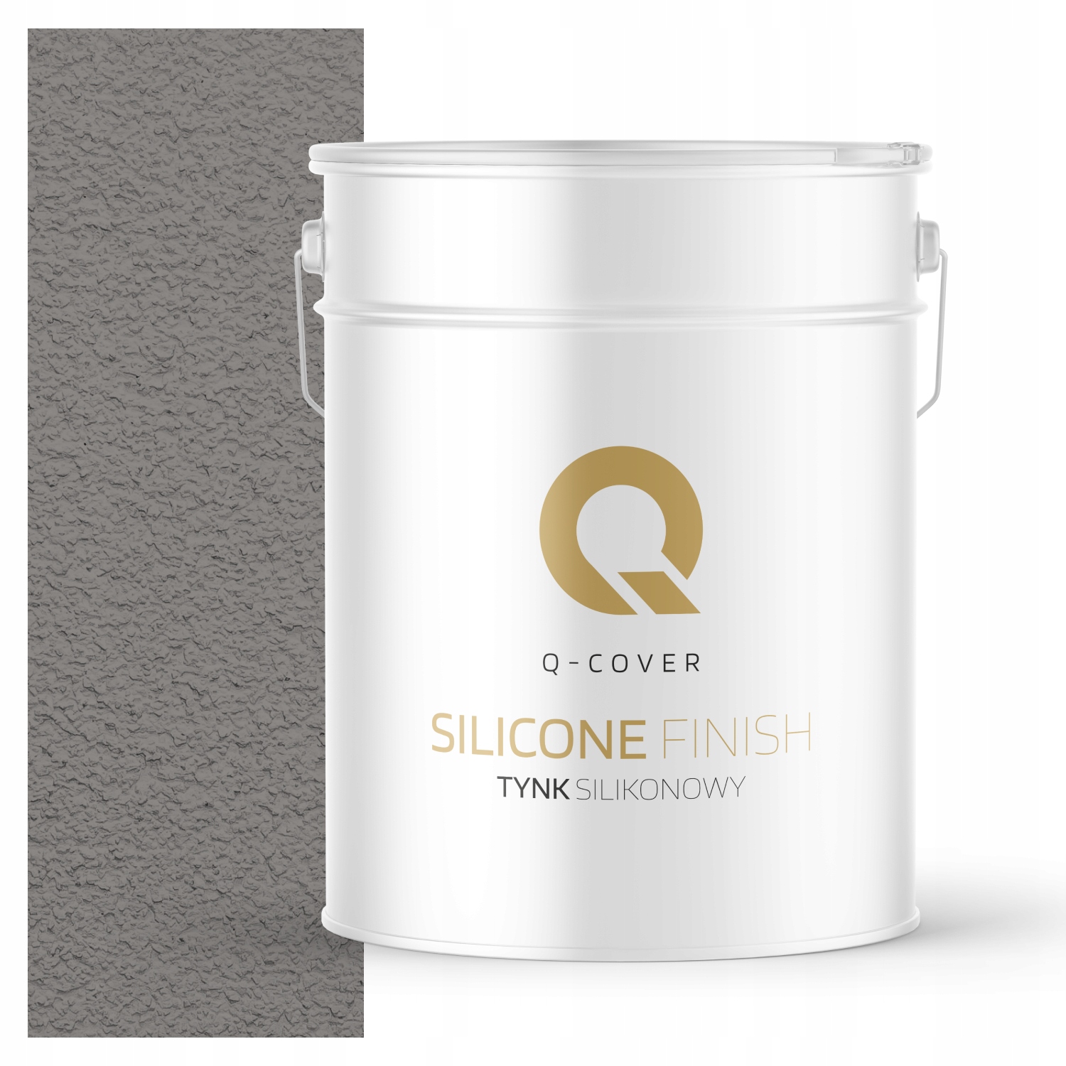 Silikonová Fasádní Omítka Šedá Tmavě Chladná 15 Kg Granulace 1.5 mm F275