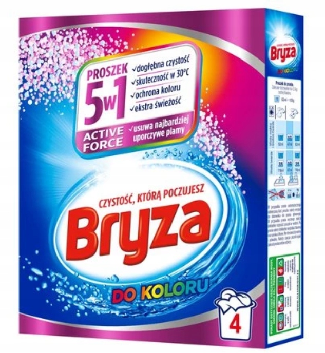 

Bryza Active Force 5w1 Proszek Do Prania Kolor 260