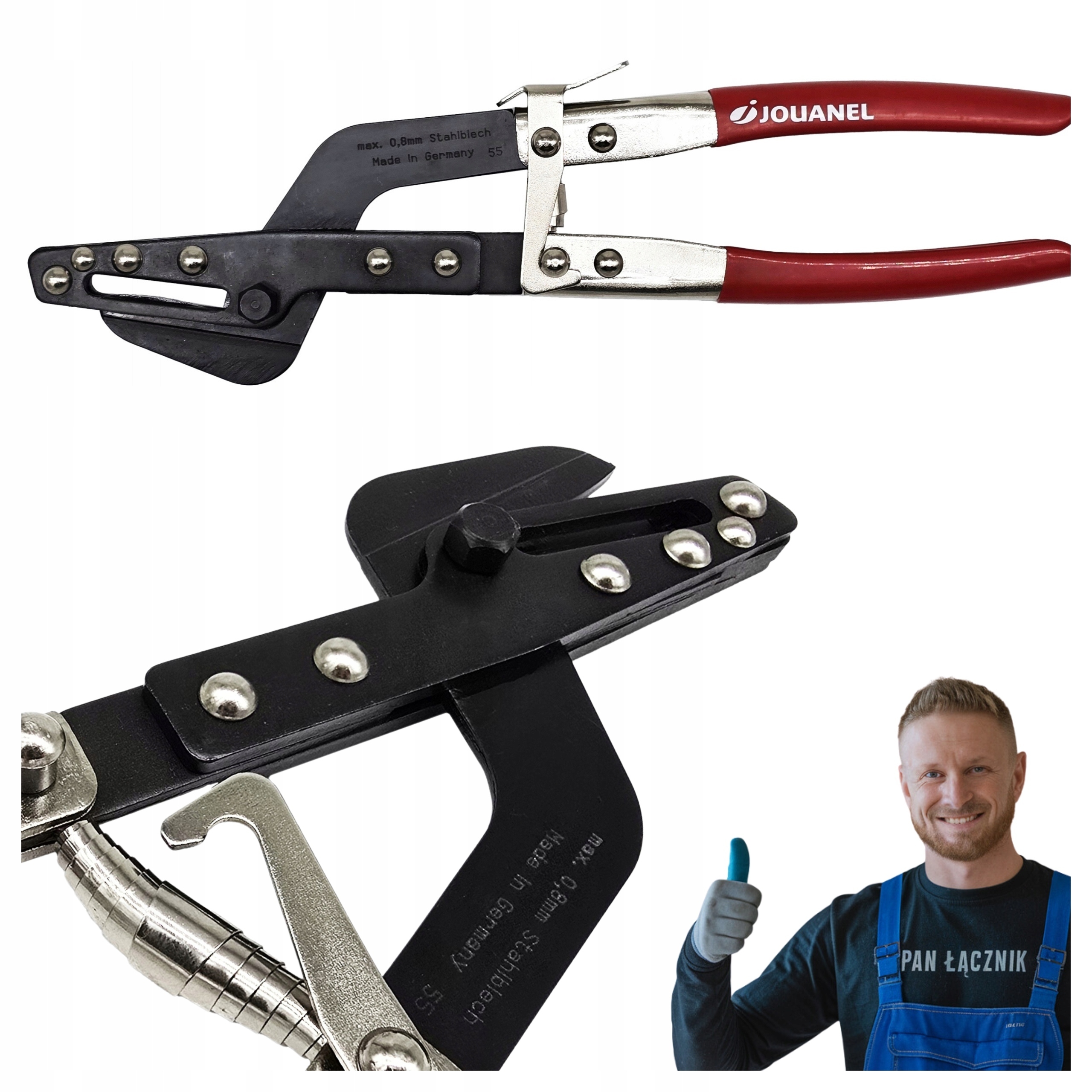 Nůžky na stříhání plechů Rovné Podélné 35x3mm Jouanel