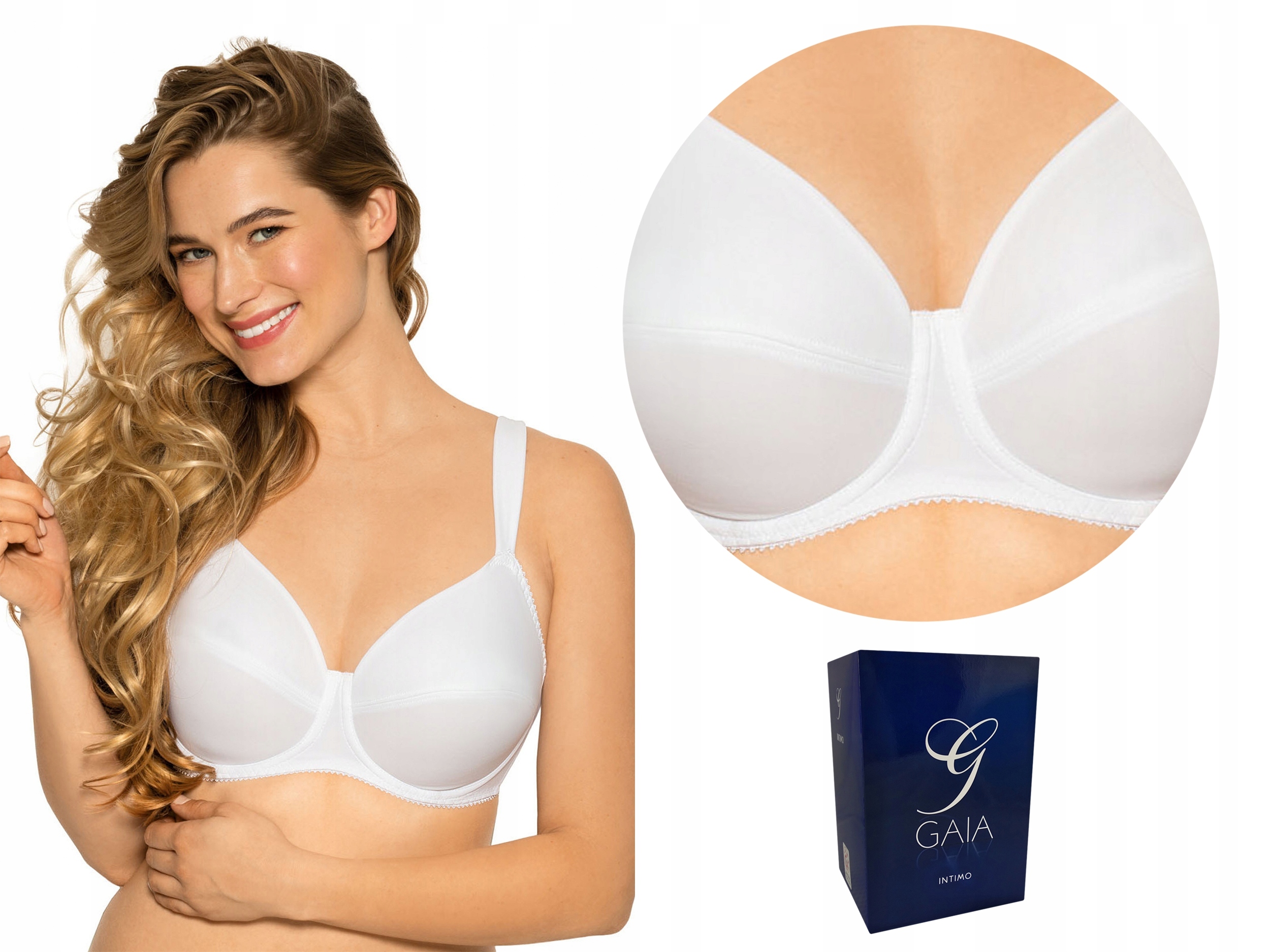 

Biustonosz Gaia Maddalena 075, Soft, 90C, Biały