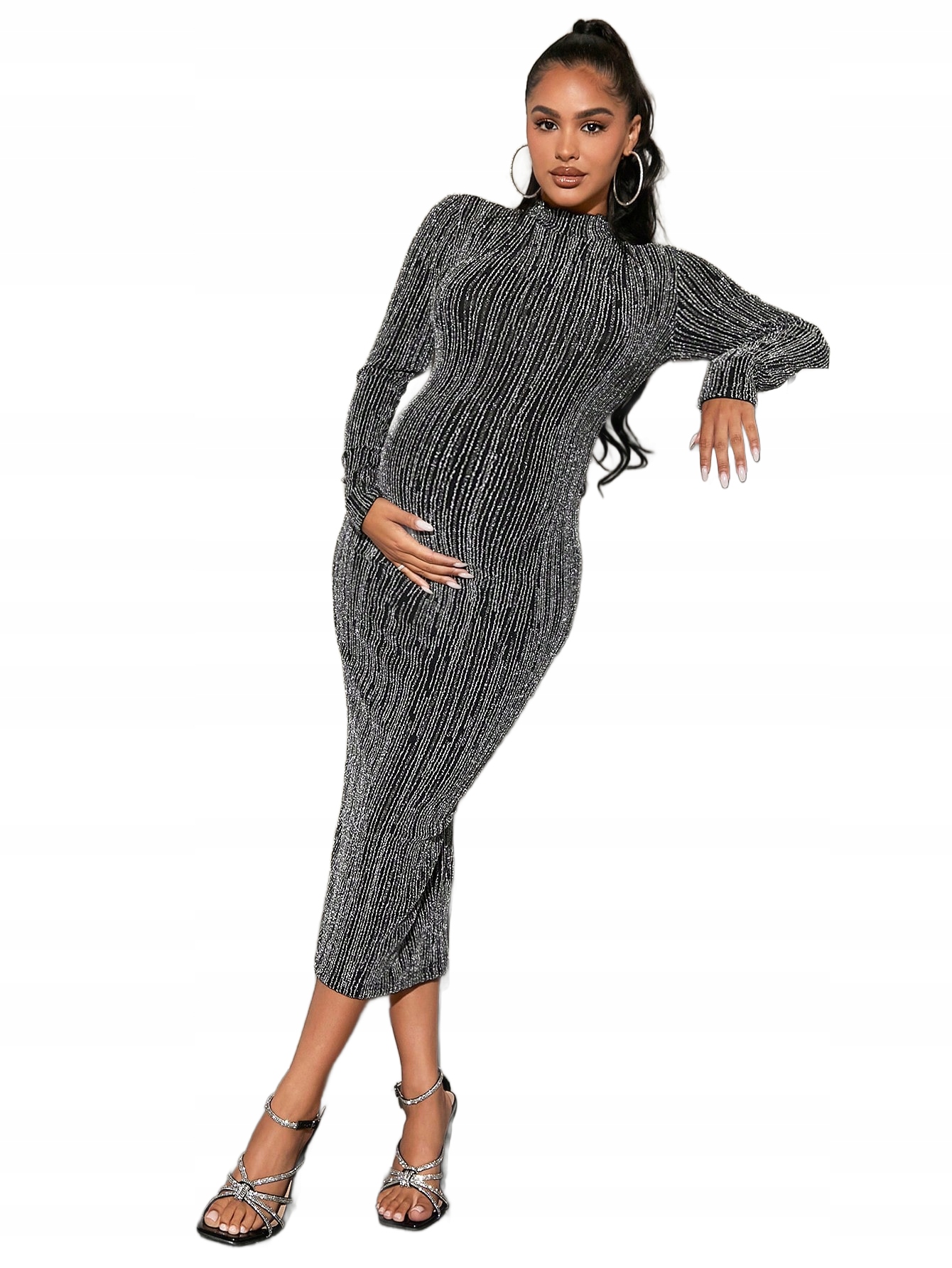Shein Šaty Elegantní Svatební Hostina Krajíčkový Šat S Roálkem 40/42 1LA
