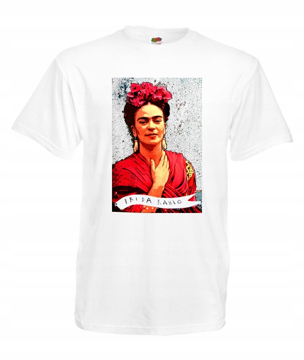 

XXXL Koszulka Męska Frida Kahlo Kwiaty Meksyk Wzór